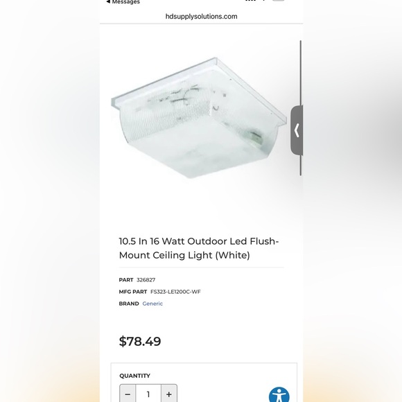 Set of 4 10.5 in 16 watt outdoor lights - Picture 1 of 2